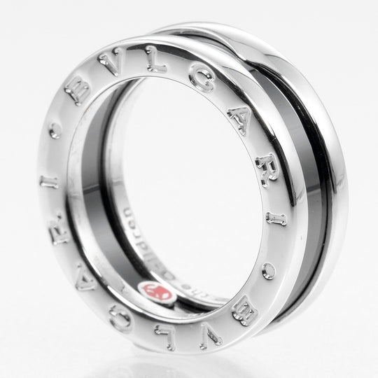 BVLGARI Ring B.ZERO1 Silver925, Ceramic Black, Silver Be zero one save the children Women 51 Used Authentic