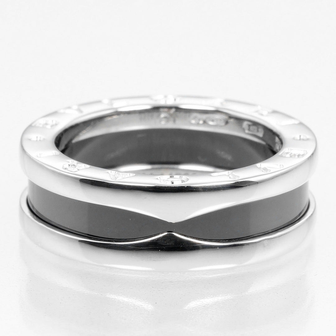 BVLGARI Ring B.ZERO1 Silver925, Ceramic Black, Silver Be zero one save the children Women 51 Used Authentic