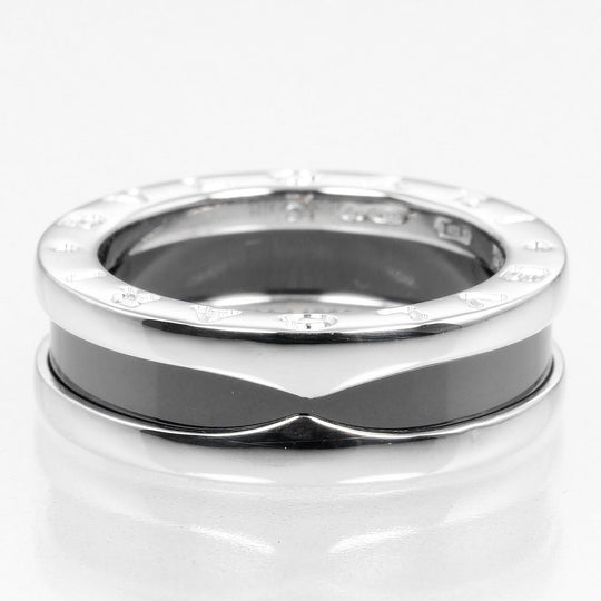BVLGARI Ring B.ZERO1 Silver925, Ceramic Black, Silver Be zero one save the children Women 51 Used Authentic