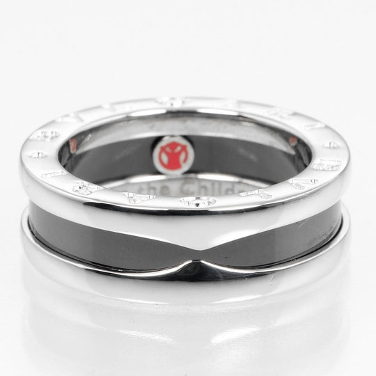BVLGARI Ring B.ZERO1 Silver925, Ceramic Black, Silver Be zero one save the children Women 51 Used Authentic