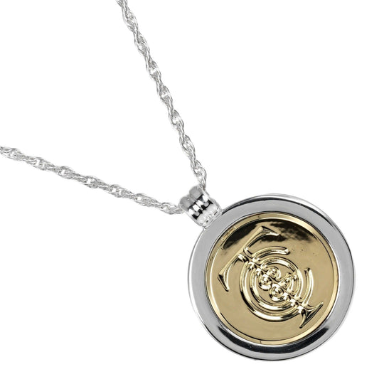 TIFFANY&Co. Necklace Silver925, K18 Yellow Gold Silver T & C coin Women Used Authentic