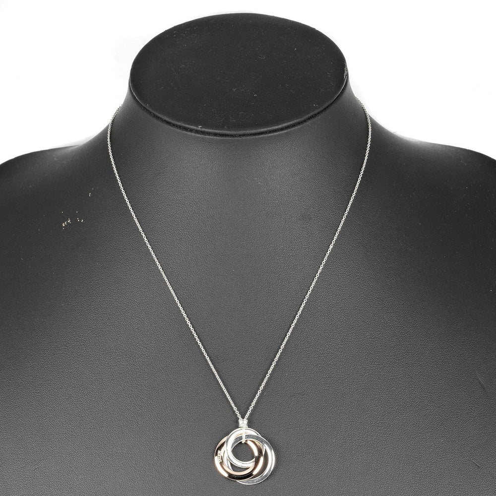 TIFFANY&Co. Necklace Silver925, Rubedo Metal Silver 1837 Interlocking Circle Women(Unisex) Used Authentic