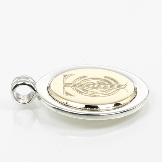 TIFFANY&Co. Pendant top Silver925, K18 Yellow Gold Silver T & C coin Women(Unisex) Used Authentic