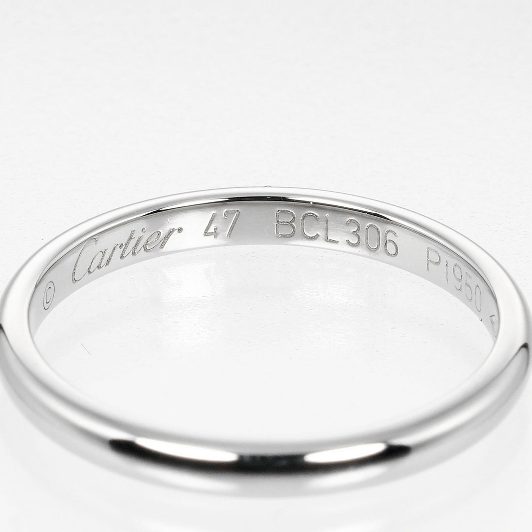 CARTIER Ring Pt950Platinum Silver 1895 wedding Women 47 Used Authentic