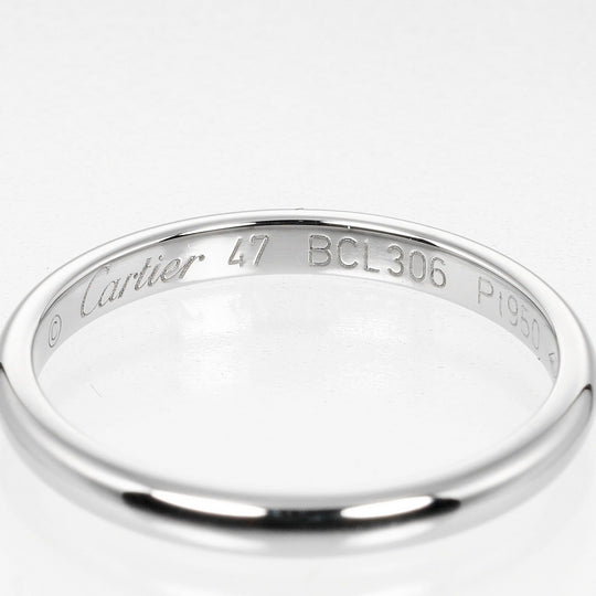 CARTIER Ring Pt950Platinum Silver 1895 wedding Women 47 Used Authentic
