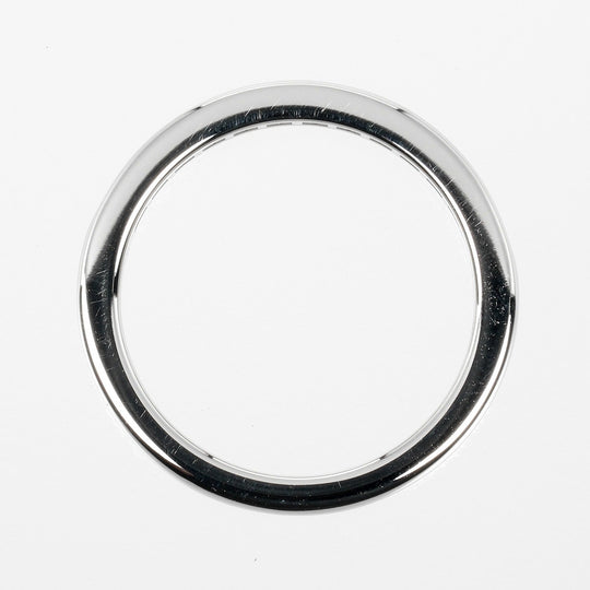 TIFFANY&Co. Ring Pt950Platinum, Diamond Clear, Silver 0.1" model Setting Half Circle Women Used Authentic