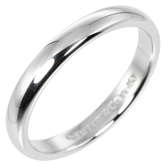 TIFFANY&Co. Ring Pt950Platinum Silver Classic band Women Used Authentic