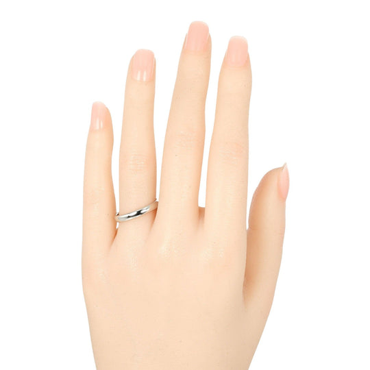 TIFFANY&Co. Ring Pt950Platinum Silver Classic band Women Used Authentic