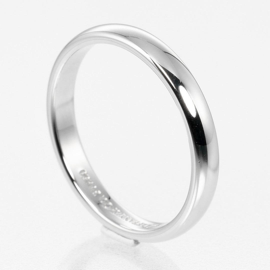 TIFFANY&Co. Ring Pt950Platinum Silver Classic band Women Used Authentic