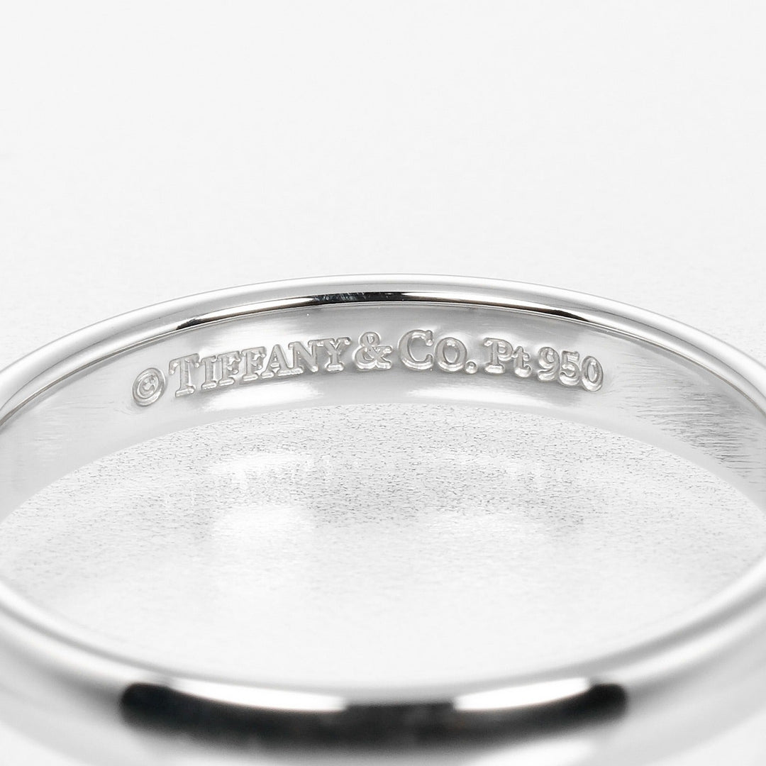 TIFFANY&Co. Ring Pt950Platinum Silver Classic band Women Used Authentic