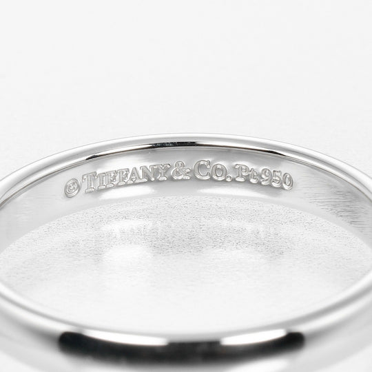 TIFFANY&Co. Ring Pt950Platinum Silver Classic band Women Used Authentic