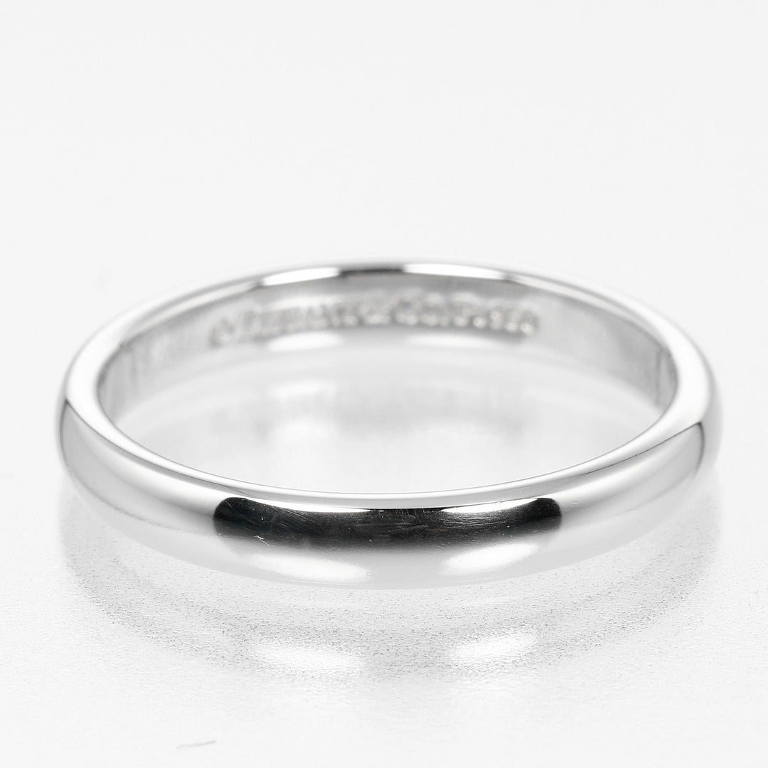 TIFFANY&Co. Ring Pt950Platinum Silver Classic band Women Used Authentic