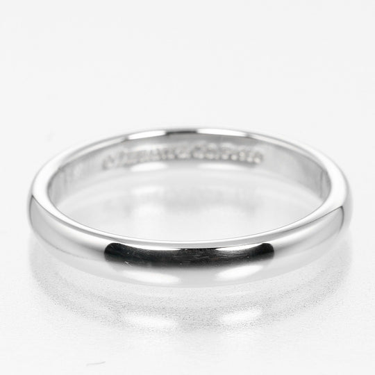 TIFFANY&Co. Ring Pt950Platinum Silver Classic band Women Used Authentic