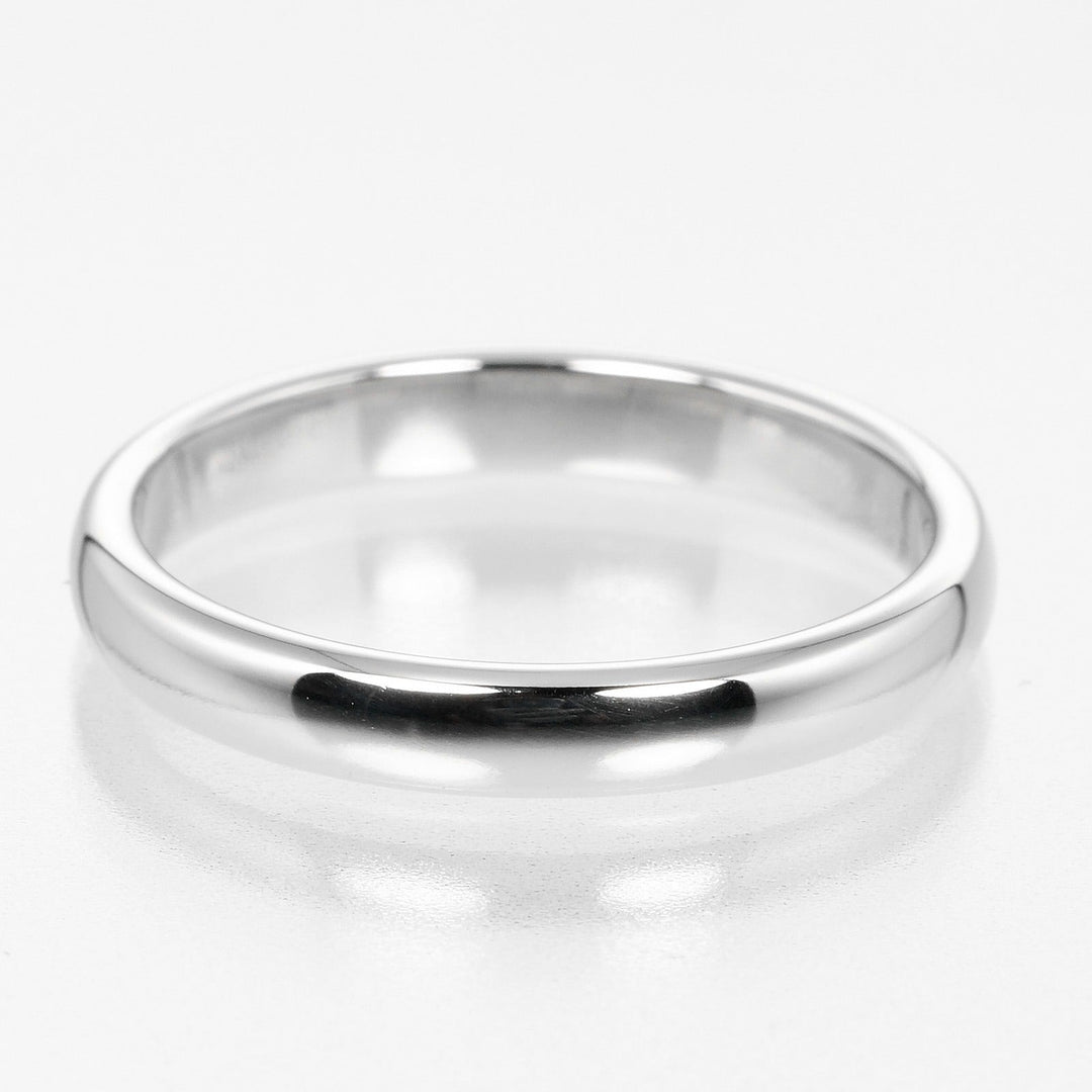TIFFANY&Co. Ring Pt950Platinum Silver Classic band Women Used Authentic