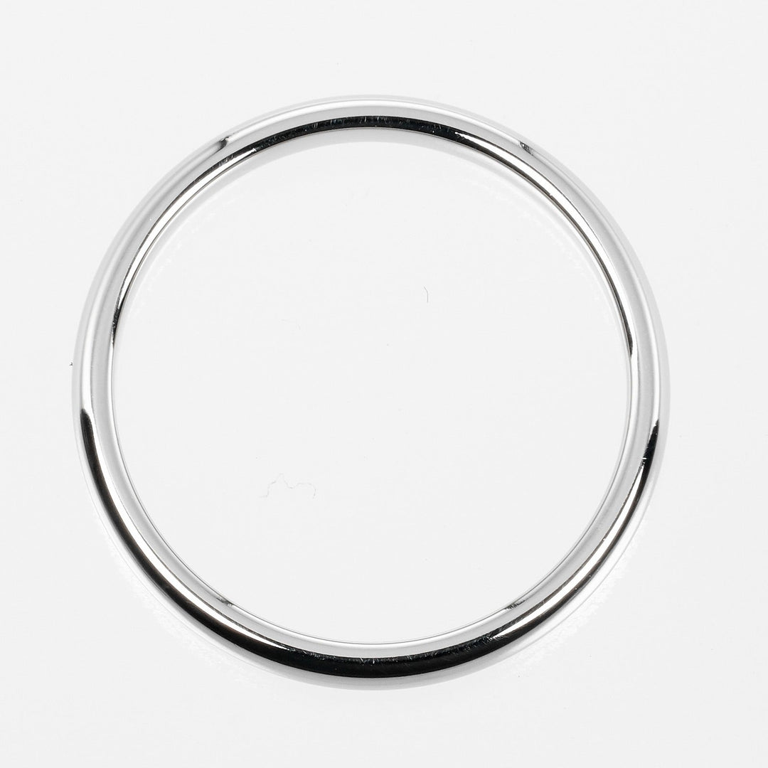 TIFFANY&Co. Ring Pt950Platinum Silver Classic band Women Used Authentic