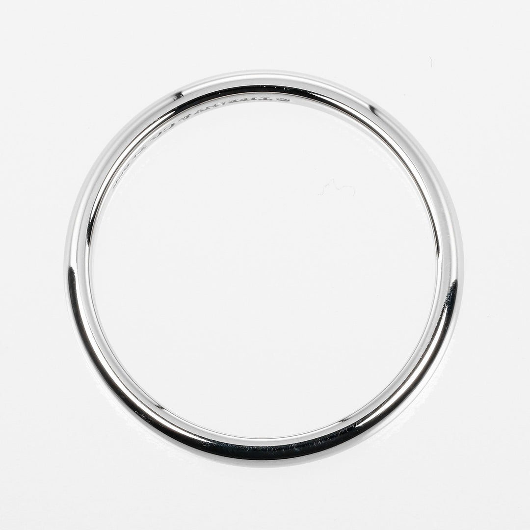 TIFFANY&Co. Ring Pt950Platinum Silver Classic band Women Used Authentic