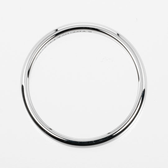 TIFFANY&Co. Ring Pt950Platinum Silver Classic band Women Used Authentic
