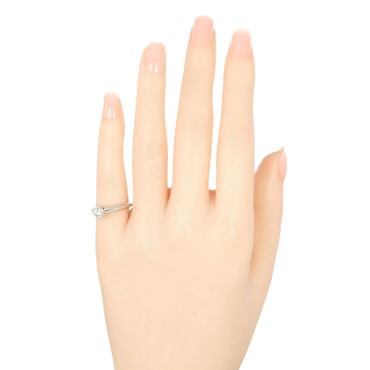 TIFFANY&Co. Ring 0.53ct VS1/I/3EX Pt950Platinum, Diamond Silver, Clear Solitaire Women Used Authentic