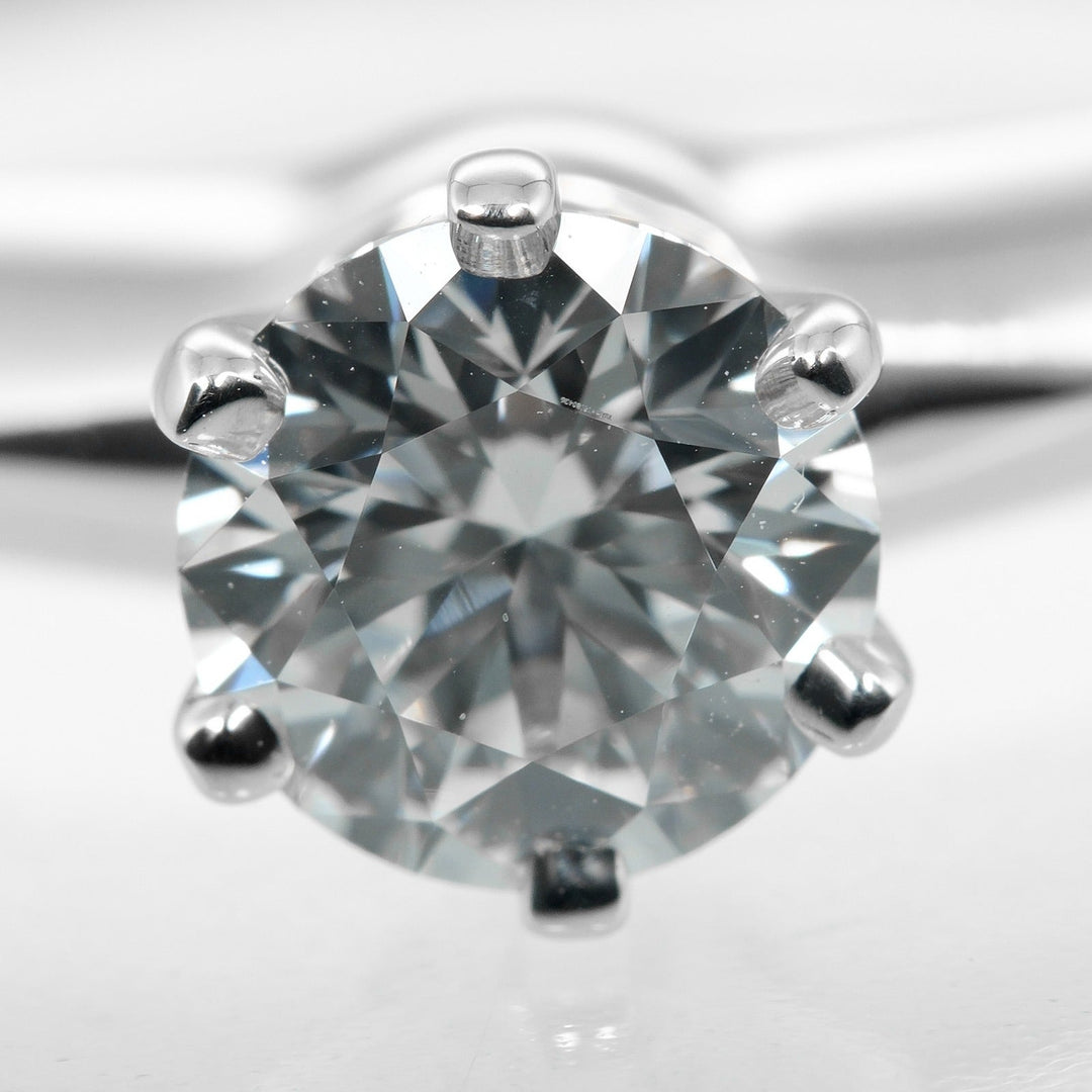 TIFFANY&Co. Ring 0.53ct VS1/I/3EX Pt950Platinum, Diamond Silver, Clear Solitaire Women Used Authentic