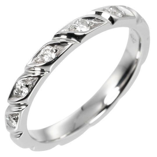 Chaumet Ring Pt950Platinum, 8P Diamond Silver, Clear Torsade Women 47 Used Authentic