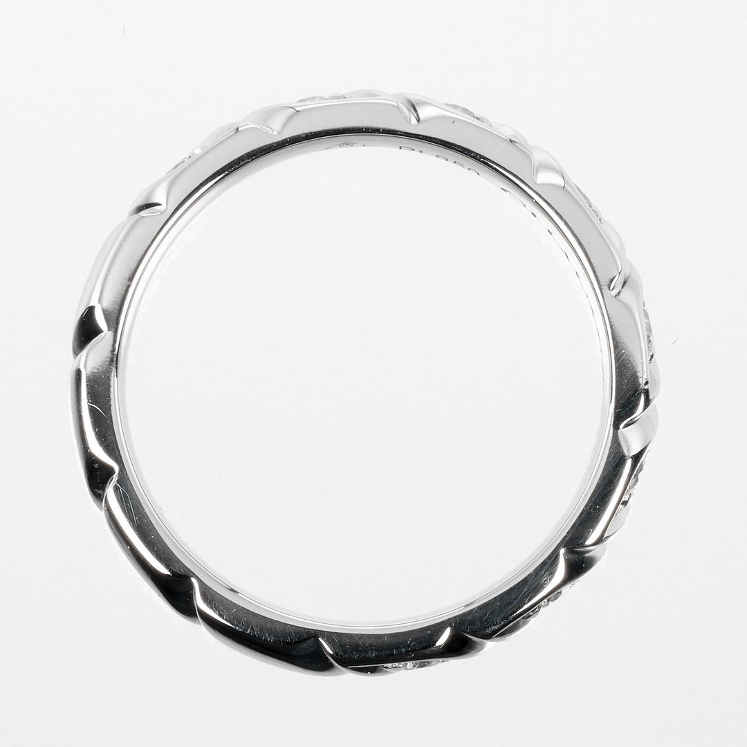Chaumet Ring Pt950Platinum, 8P Diamond Silver, Clear Torsade Women 47 Used Authentic