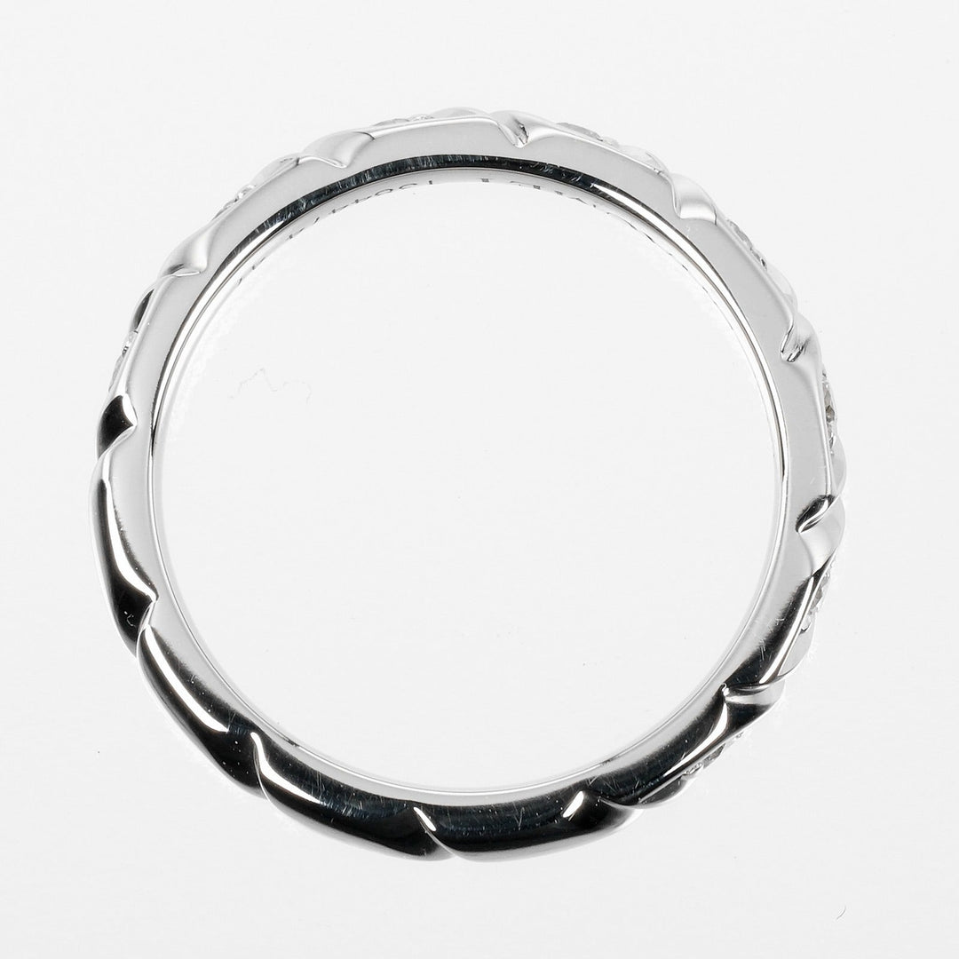 Chaumet Ring Pt950Platinum, 8P Diamond Silver, Clear Torsade Women 47 Used Authentic