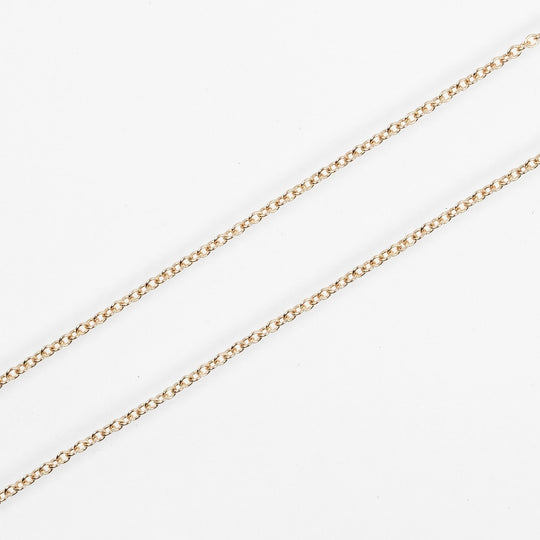 TIFFANY&Co. Necklace 0.14ct K18 pink gold, diamond gold By the yard Women Used Authentic