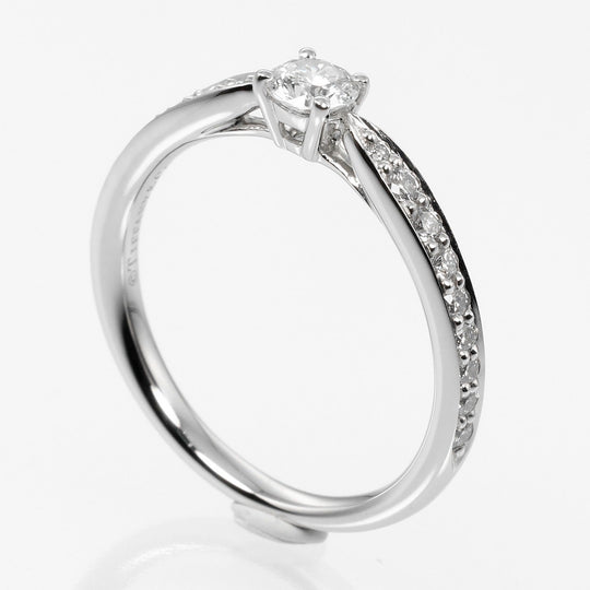 TIFFANY&Co. Ring 0.19ct VVS1/I/3EX Pt950Platinum, Diamond Silver harmony Women Used Authentic