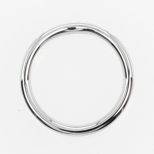 TIFFANY&Co. Ring Pt950Platinum, 9P Diamond Silver 0.1" model Curved band Women Used Authentic