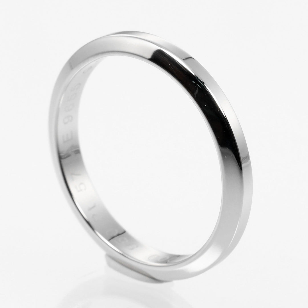 CARTIER Ring Pt950Platinum Silver 0.1" model Declaration mens 57 Used Authentic