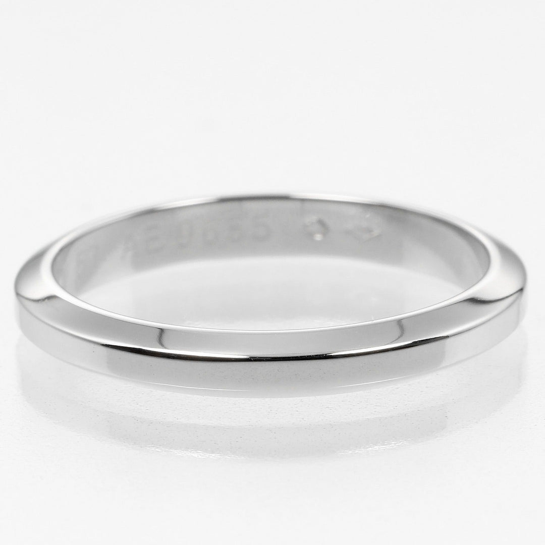 CARTIER Ring Pt950Platinum Silver 0.1" model Declaration mens 57 Used Authentic