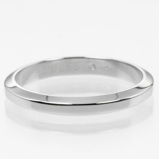 CARTIER Ring Pt950Platinum Silver 0.1" model Declaration mens 57 Used Authentic