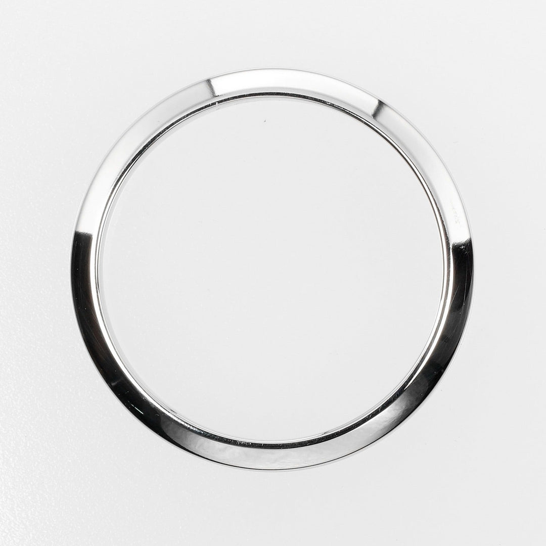 CARTIER Ring Pt950Platinum Silver 0.1" model Declaration mens 57 Used Authentic