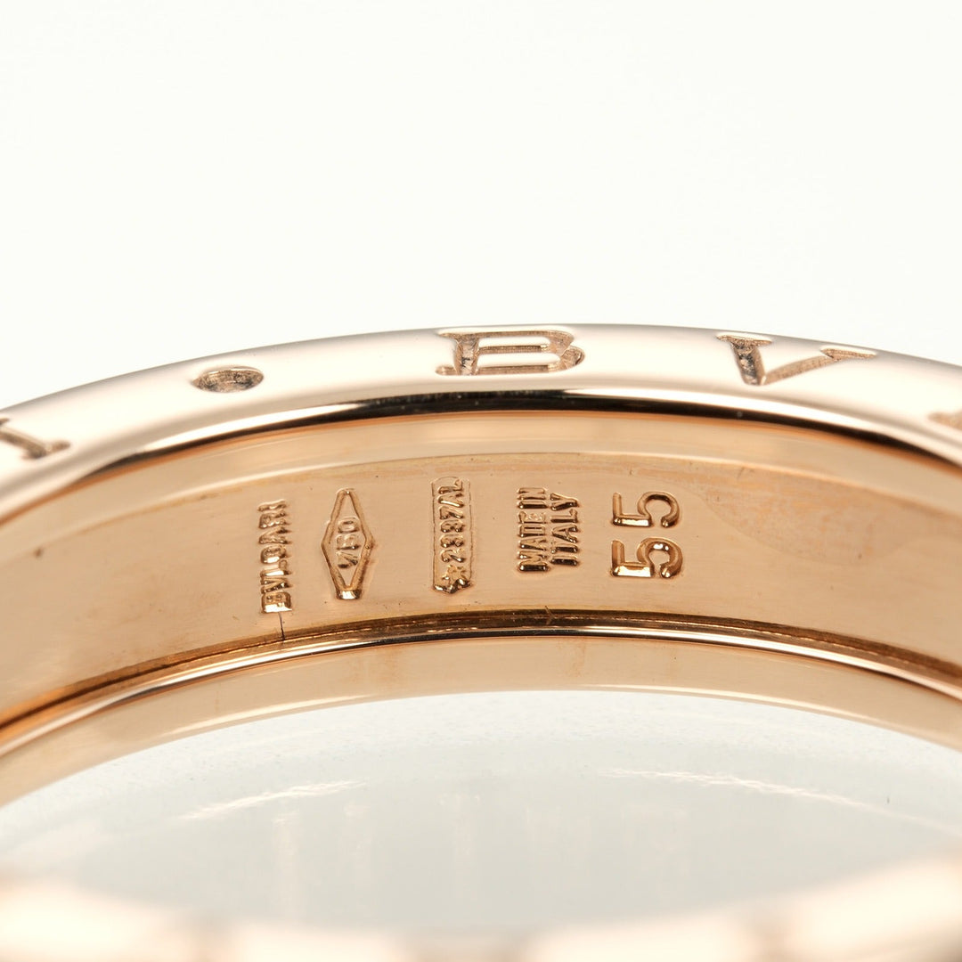 BVLGARI Ring K18 Pink Gold gold Be Zero One XS 1 Band mens 55 Used Authentic