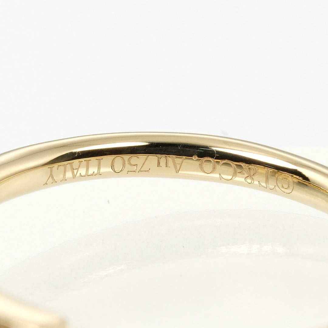 TIFFANY&Co. Ring K18 Yellow Gold, Diamond gold T wire Women Used Authentic