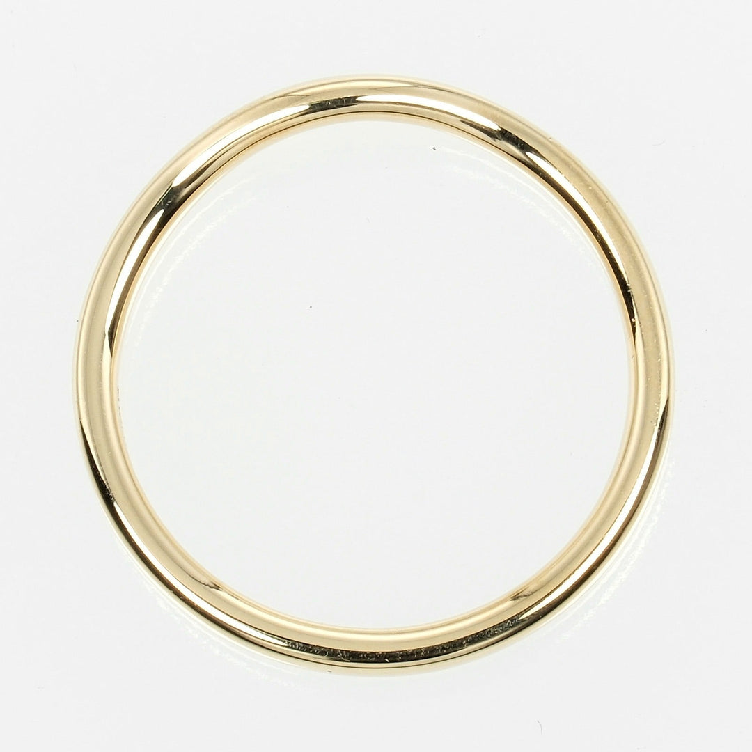 TIFFANY&Co. Ring K18 yellow gold gold 0.1" model Curved band Women Used Authentic