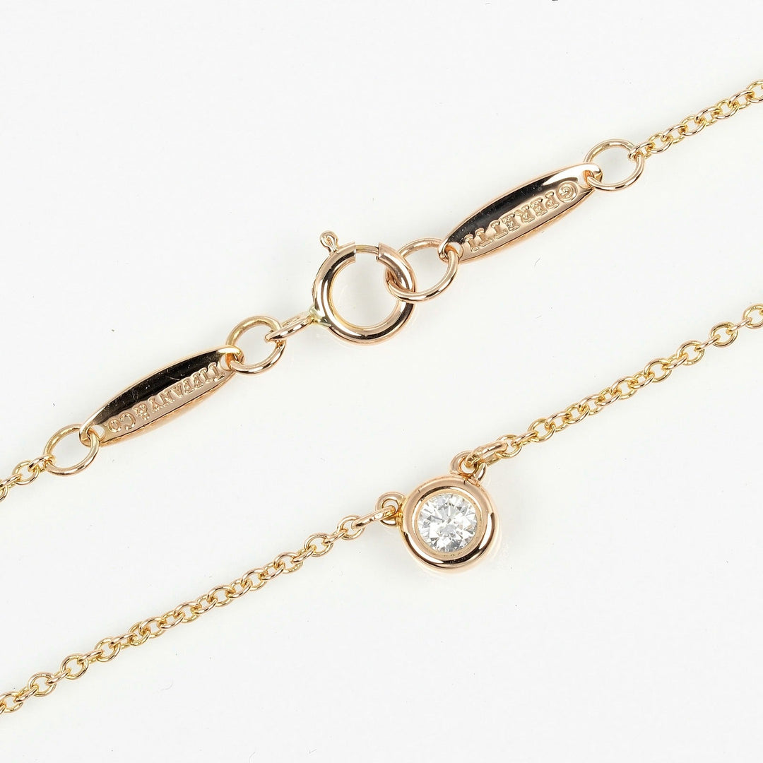TIFFANY&Co. Necklace K18 Pink Gold gold Top width 0.2" By the yard Women Used Authentic