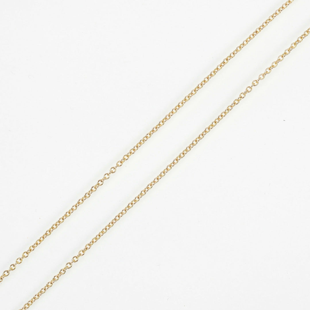 TIFFANY&Co. Necklace K18 Pink Gold gold Top width 0.2" By the yard Women Used Authentic