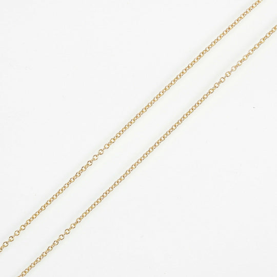TIFFANY&Co. Necklace K18 Pink Gold gold Top width 0.2" By the yard Women Used Authentic