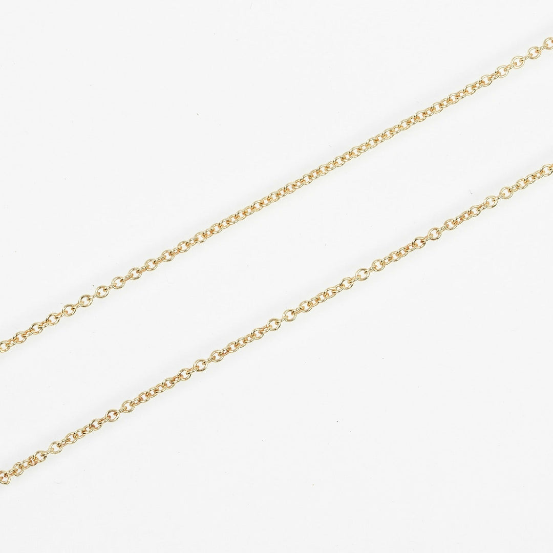 TIFFANY&Co. Necklace K18 yellow gold gold Loving heart Women Used Authentic