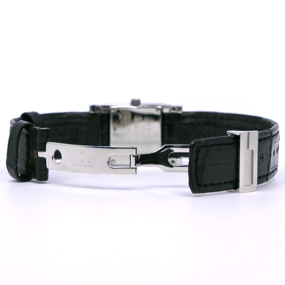 GUCCI Watches Quartz 7900L.1 Stainless Steel , Leather black black dial Women Used Authentic