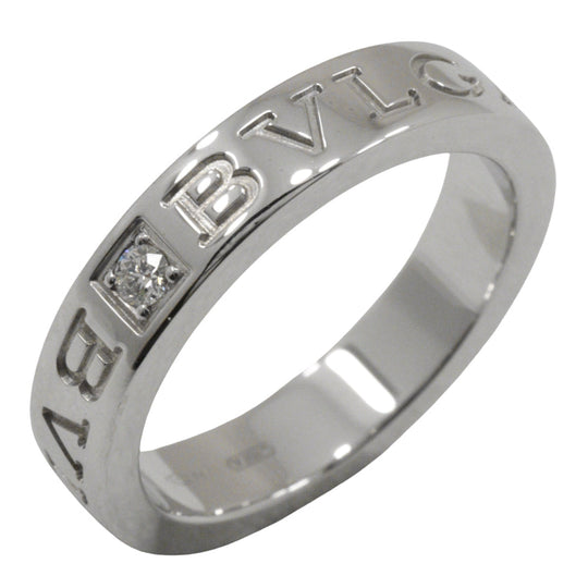 BVLGARI Ring K18 White Gold, Diamond Silver 1P diamond Bulgari Bulgari Women Used Authentic