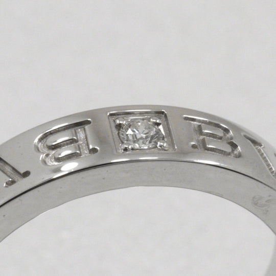 BVLGARI Ring K18 White Gold, Diamond Silver 1P diamond Bulgari Bulgari Women Used Authentic