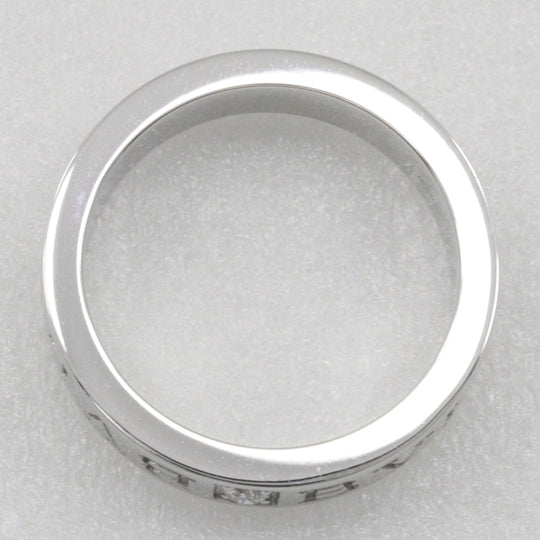 BVLGARI Ring K18 White Gold, Diamond Silver 1P diamond Bulgari Bulgari Women Used Authentic
