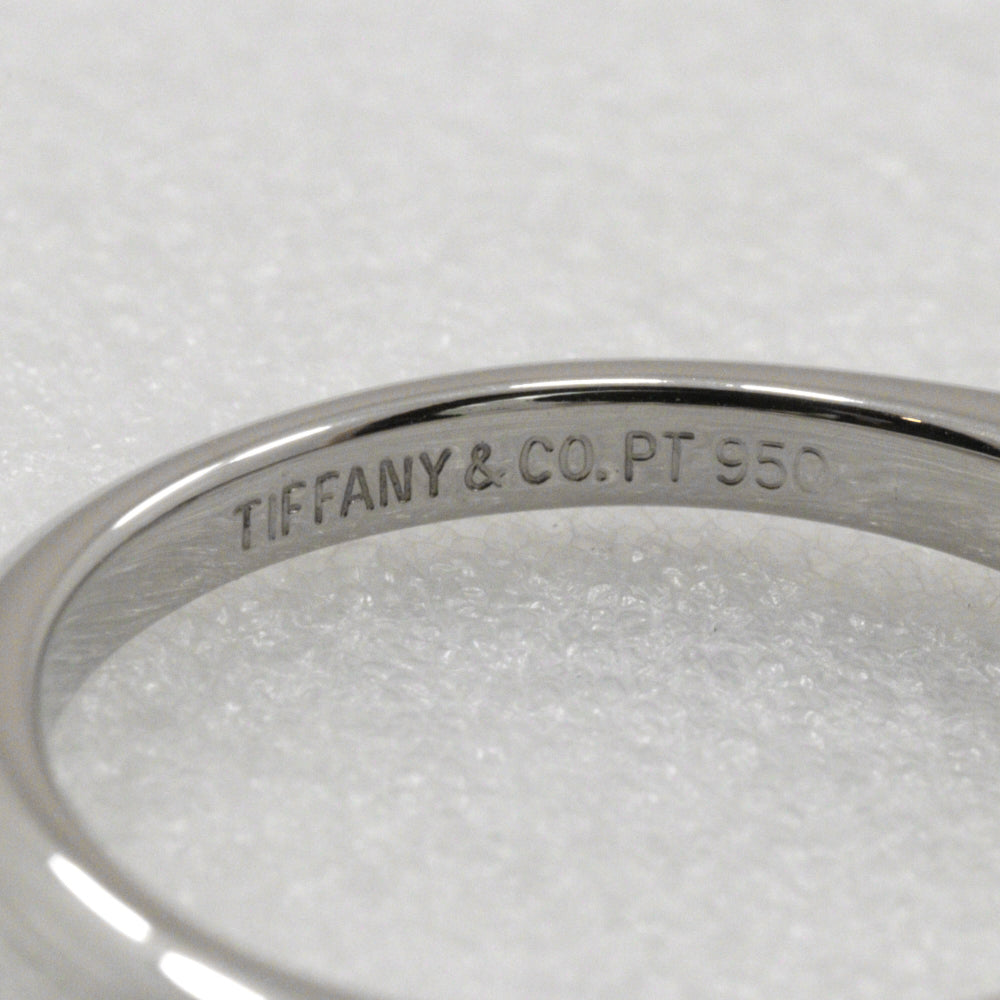 TIFFANY&Co. Ring Pt950Platinum, Diamond Silver Solitaire Women Used Authentic