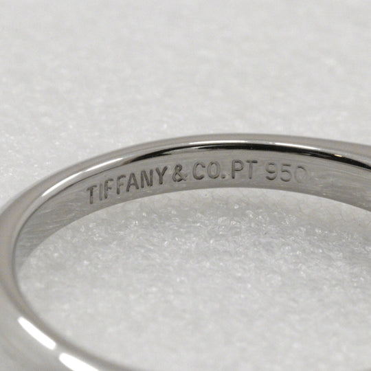 TIFFANY&Co. Ring Pt950Platinum, Diamond Silver Solitaire Women Used Authentic