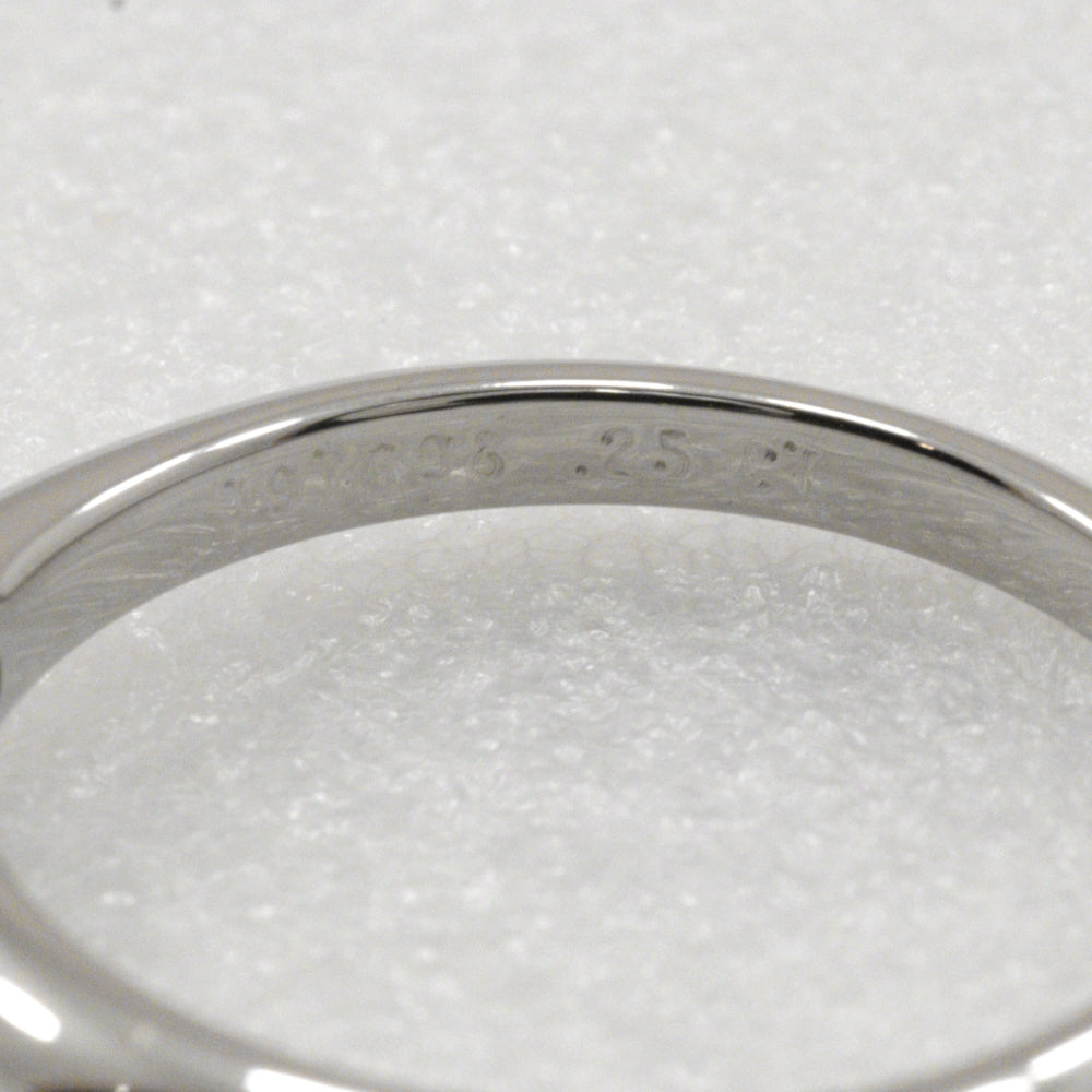 TIFFANY&Co. Ring Pt950Platinum, Diamond Silver Solitaire Women Used Authentic