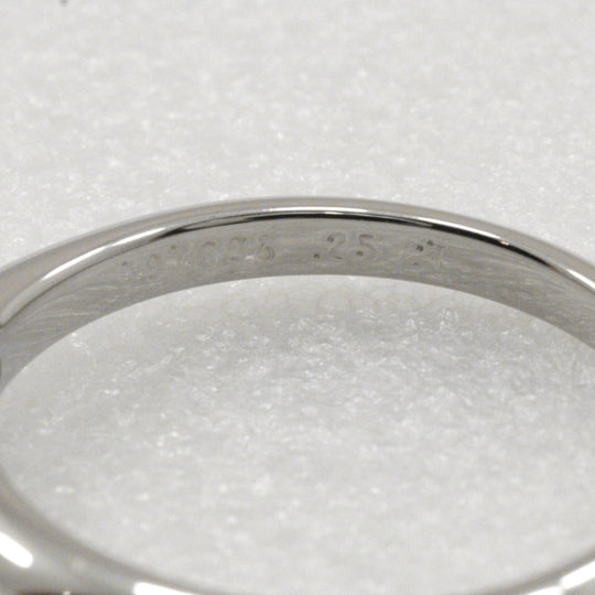 TIFFANY&Co. Ring Pt950Platinum, Diamond Silver Solitaire Women Used Authentic