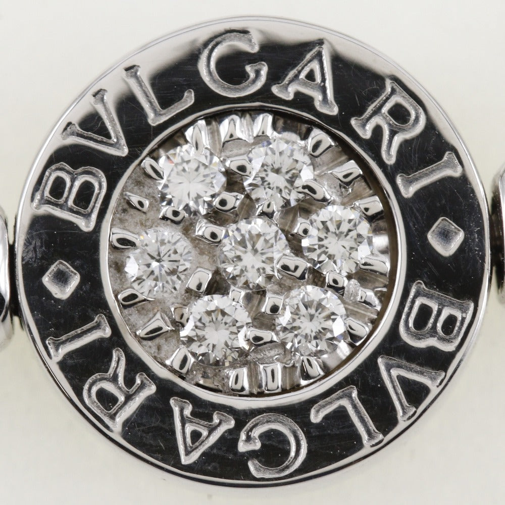BVLGARI Ring K18 White Gold, Lapis Lazuli Silver Lapis Women 51 Used Authentic