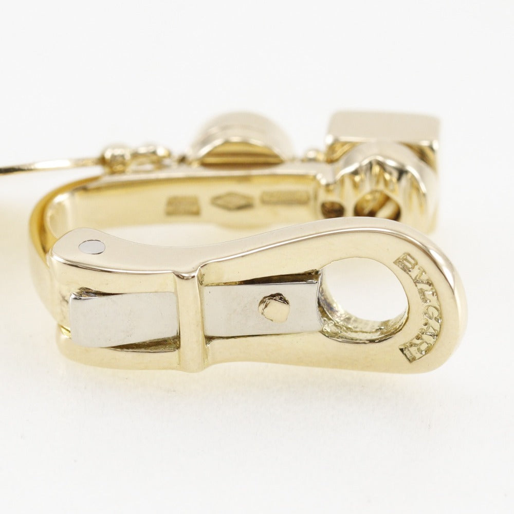 BVLGARI Earring K18 yellow gold gold * One side only unisex(Unisex) Used Authentic